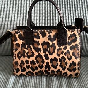 Kate Spade Leopard Print Satchel Bag Small